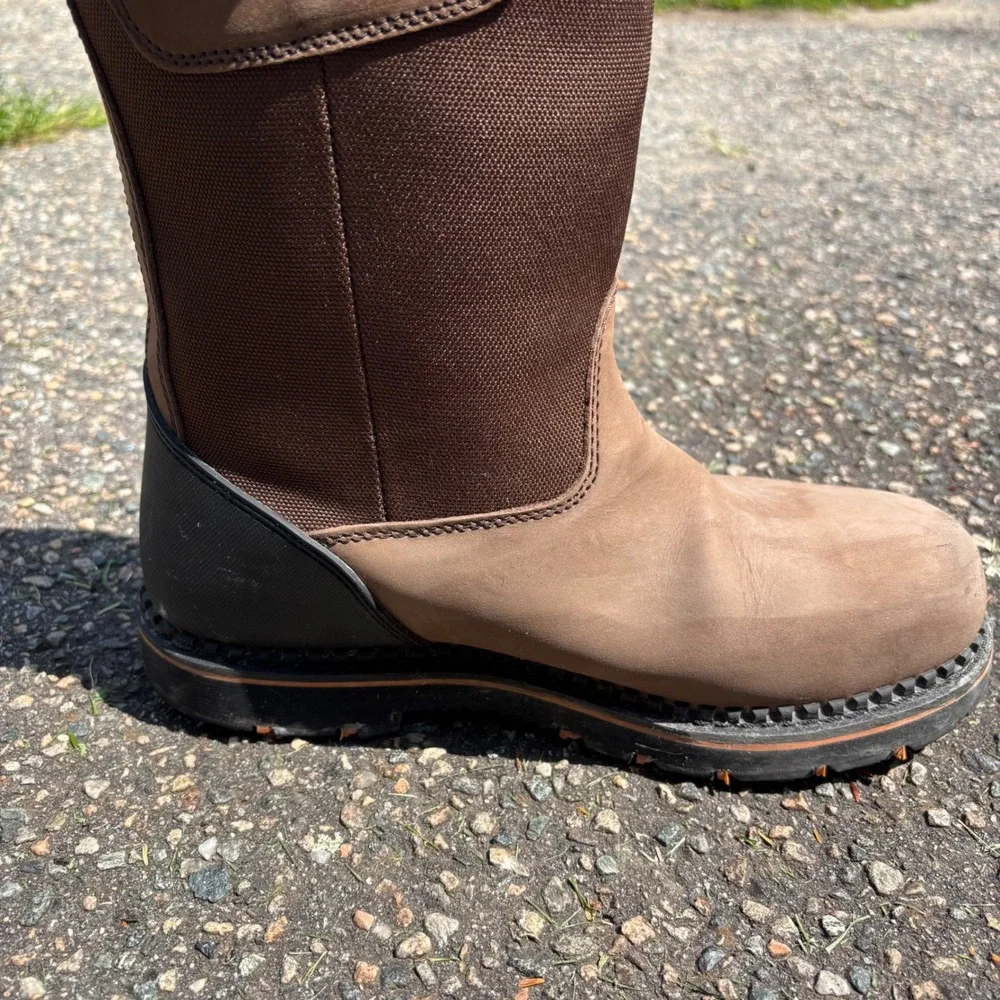 Ridgecut Wellington Mens RCT006TS Waterproof Steel Toe Work Boots Brown 11W